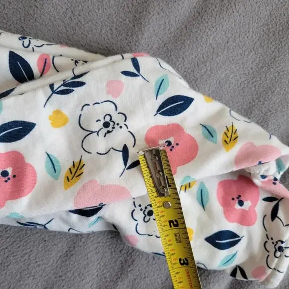 Simple Joys by Carters Baby Girls Floral Jacket 6 9 Months Pink White - Picture 9 of 10